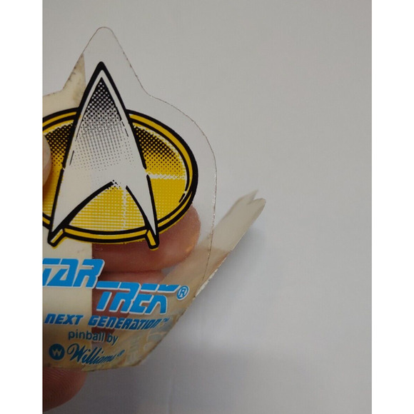 Star Trek The Next Generation Pinball Decal Sticker Promo Original Vintage - Picture 2 of 6